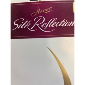 Hanes Silk Reflections Control Top Sandal, Foot Style 717 Size Ab‎ Color Jet